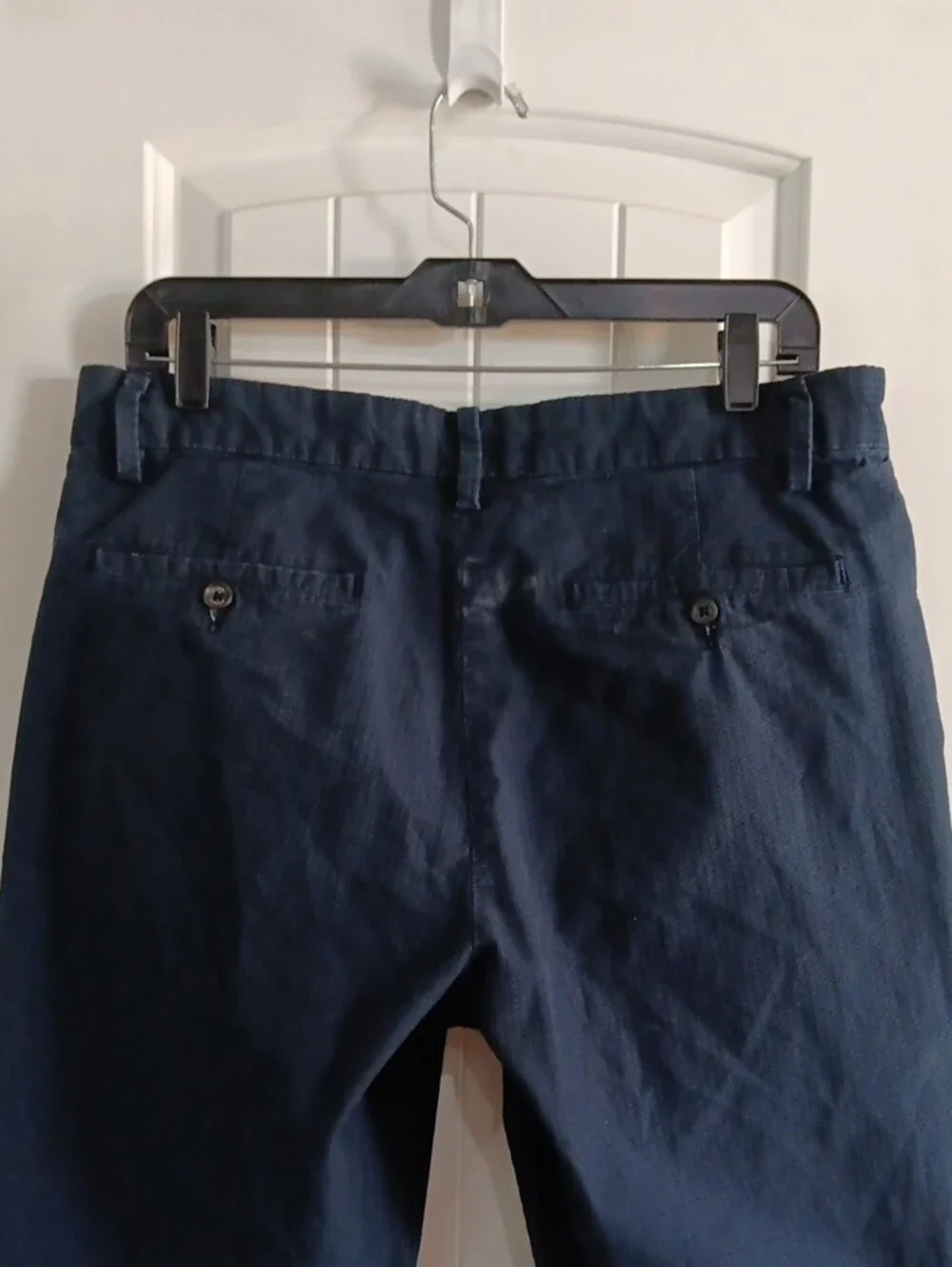 Vintage Banana Republic Navy Blue Fine Bedford Cord Pants 34x34 Y2K